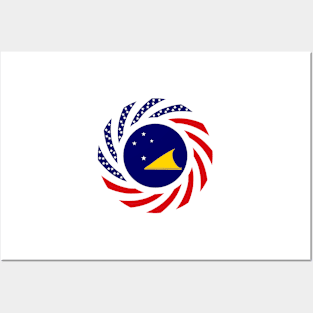 Tokelauan American Multinational Patriot Flag Series Posters and Art